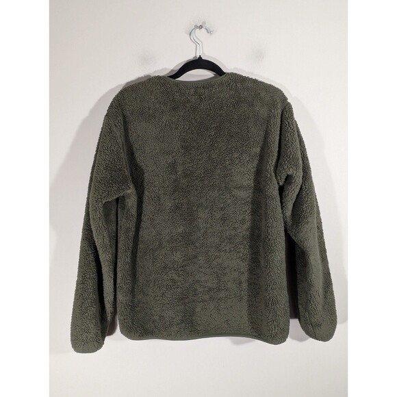 Uniqlo x Engineered Garments Mens Green Fleece Pullover Sz S Streetwear Gorpcore - Picture 8 of 8
